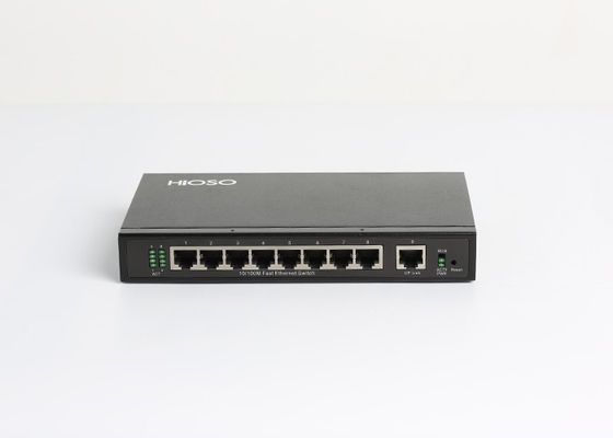 9 10/100M RJ45 Bağlantı Noktası Gigabit Ethernet Anahtarı