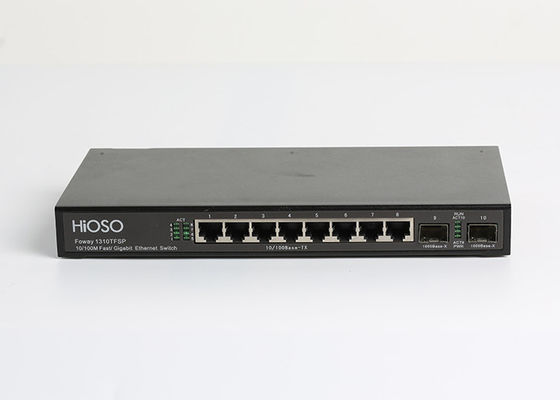 Yönetilen veya Yönetilmeyen 8 100M TP 2 1000M SFP Bağlantı Noktaları Ethernet Erişim Anahtarı