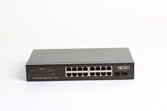 8K MAC Learning CCC Sertifikalı AC110V Ethernet Erişim Anahtarı 18 Bağlantı Noktalı