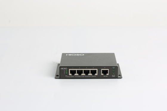4 Rj45 1 Uplink Bağlantı Noktası Yüksek Güçlü Optik Anahtar, Endüstriyel Gigabit Ethernet Anahtarı DC12V