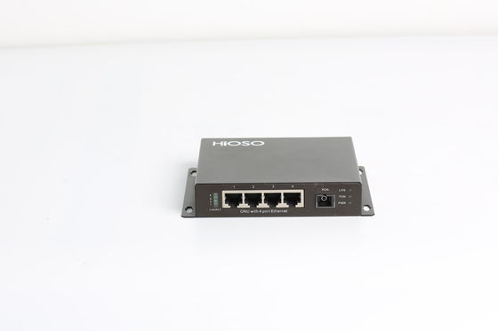 20km İletim DC 12V 4 10/100M Ethernet Bağlantı Noktaları FTTH OLT için GPON ONU Cihazı