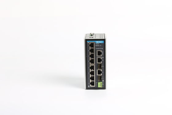 Ters Bağlantı Koruması HiOSO IP30 Seviye Din Raylı Ethernet Anahtarı