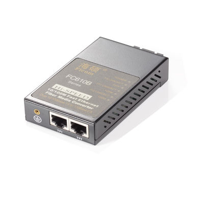 2 Bağlantı Noktası 10/100 Mbps Hızlı Ethernet Fiber Medya Dönüştürücü Uyarlanabilir