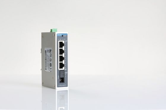 1 1000M FX 4 10/100/1000M RJ45 5 Bağlantı Noktalı Ethernet Anahtarı, Din Ray Anahtarı Montajı