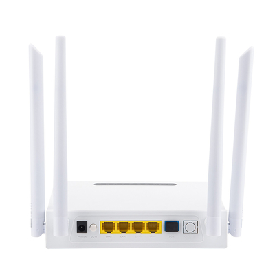 FTTH FTTO Çözümü için HiOSO Dual Band ONU 4GE WIFI Plastik Muhafaza XPON ONU