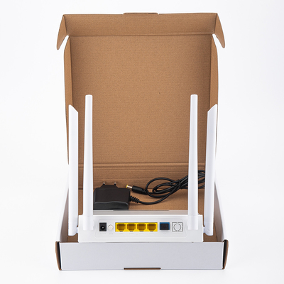 FTTH FTTO Çözümü için HiOSO Dual Band ONU 4GE WIFI Plastik Muhafaza XPON ONU