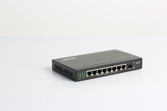 Poe Ethernet Anahtarı Ağı 1 Gigabit Birleşik Bağlantı Noktalı 8 Bağlantı Noktası DC48V