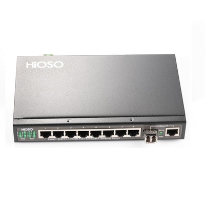 Poe Ethernet Anahtarı Ağı 1 Gigabit Birleşik Bağlantı Noktalı 8 Bağlantı Noktası DC48V