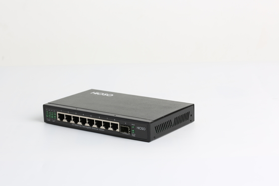 Poe Ethernet Anahtarı Ağı 1 Gigabit Birleşik Bağlantı Noktalı 8 Bağlantı Noktası DC48V